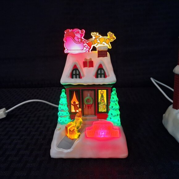 Hallmark Christmas Caroling Cottages Seasons Greetings Joy House Xmas - Picture 8 of 10